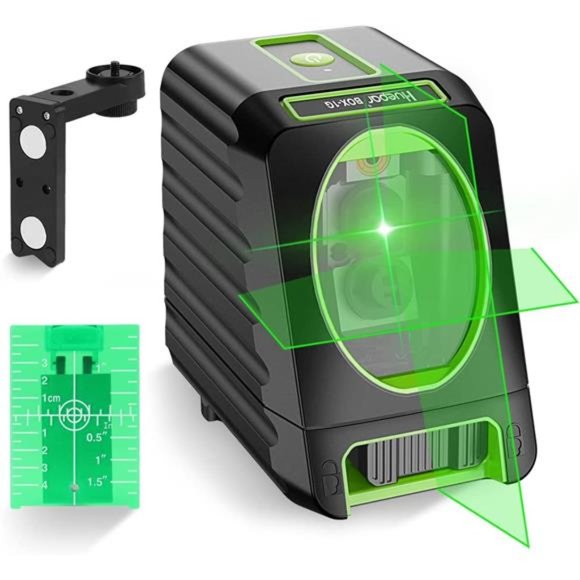 Self-leveling Laser Level - Huepar Box-1G 150ft/45m Outdoor Green Cross Line - Picture 1 of 6